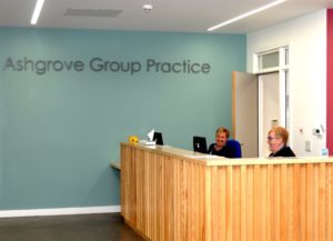 Ashgrove Group Practice reception